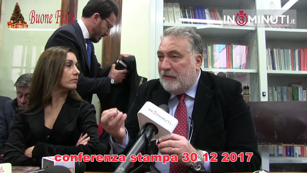 Agrigento, 30 12 2017, conferenza stampa: Gerlando Riolo.