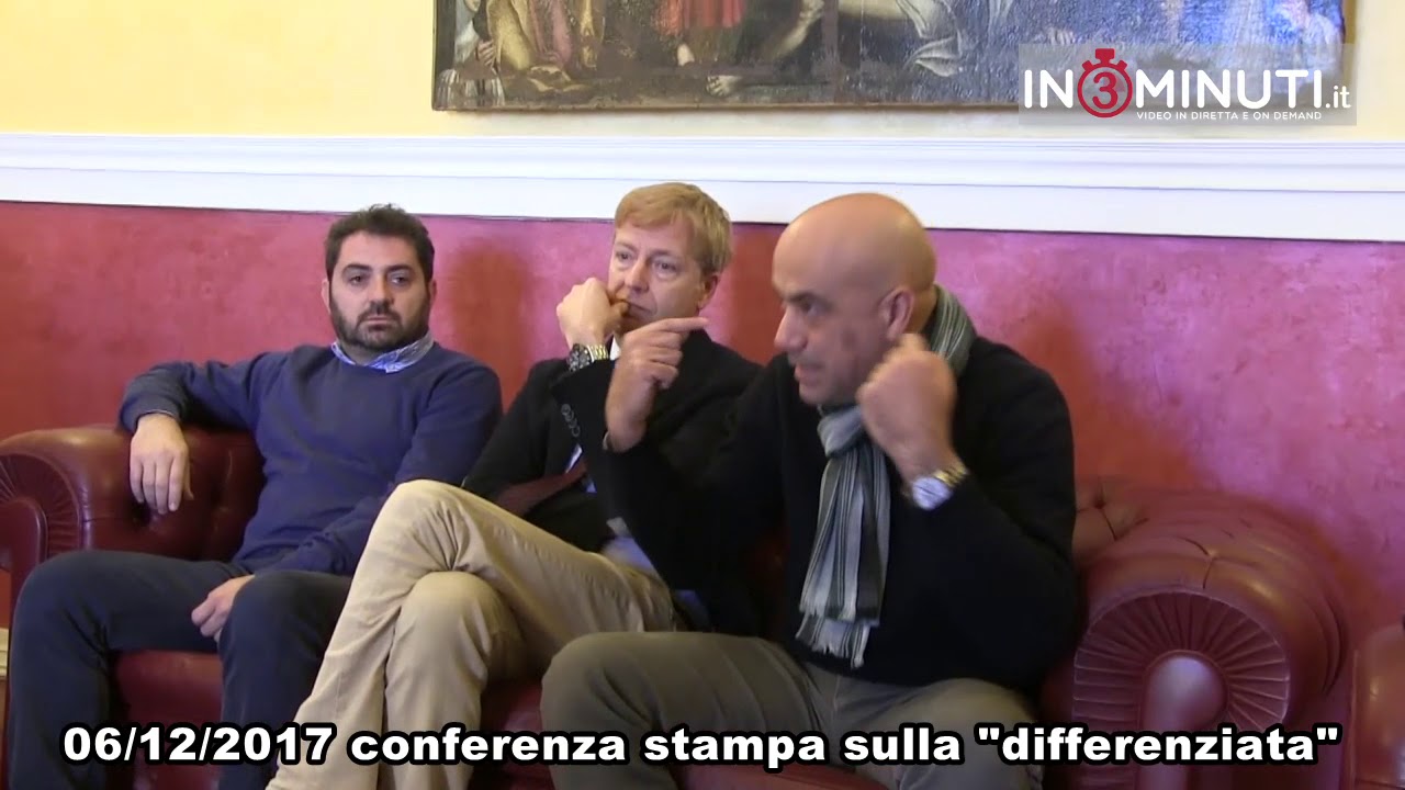 Differenziata: conferenza stampa integrale del 6/12/2017 . FONTANA, FIRETTO, AMICO. 42′