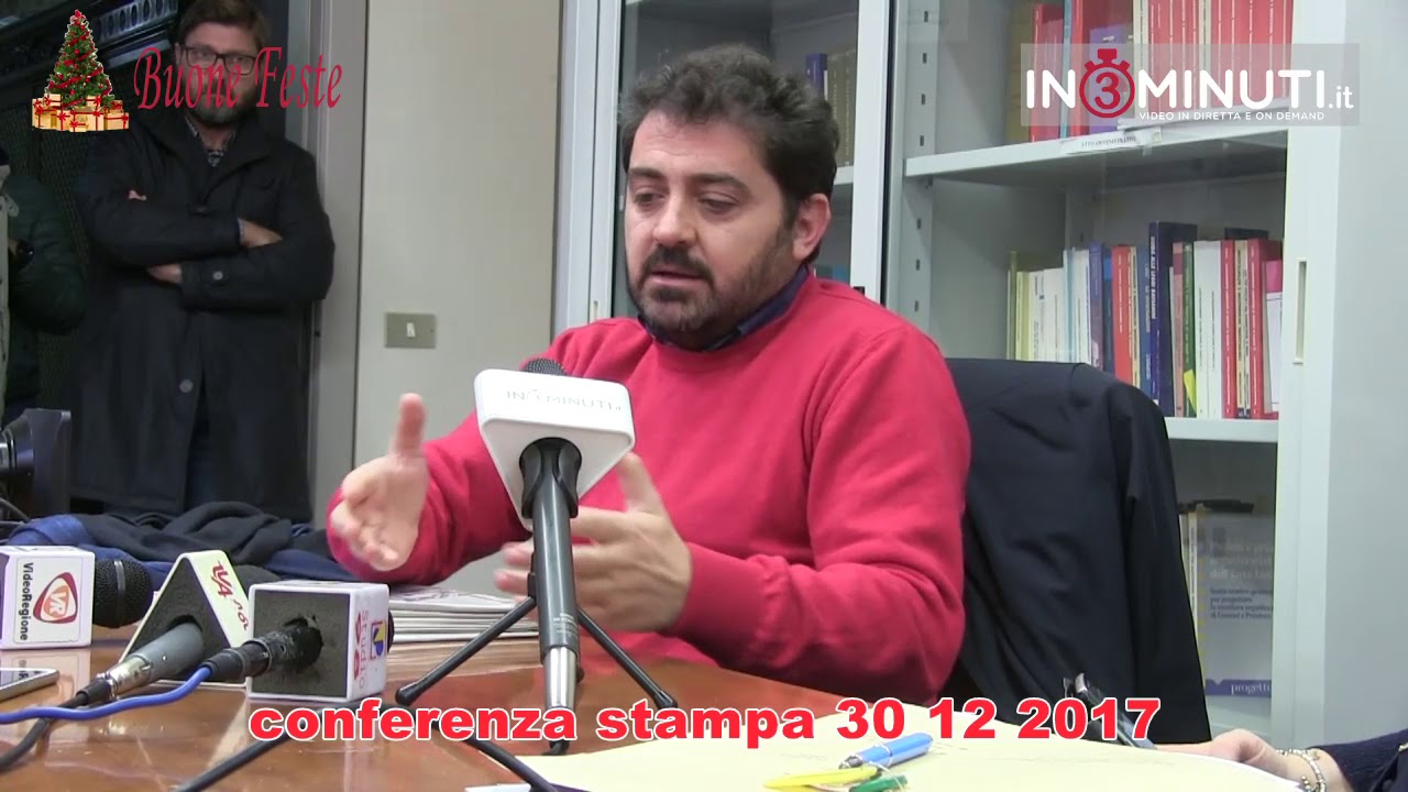 Agrigento, 30 12 2017, conferenza stampa Giovanni Amico.
