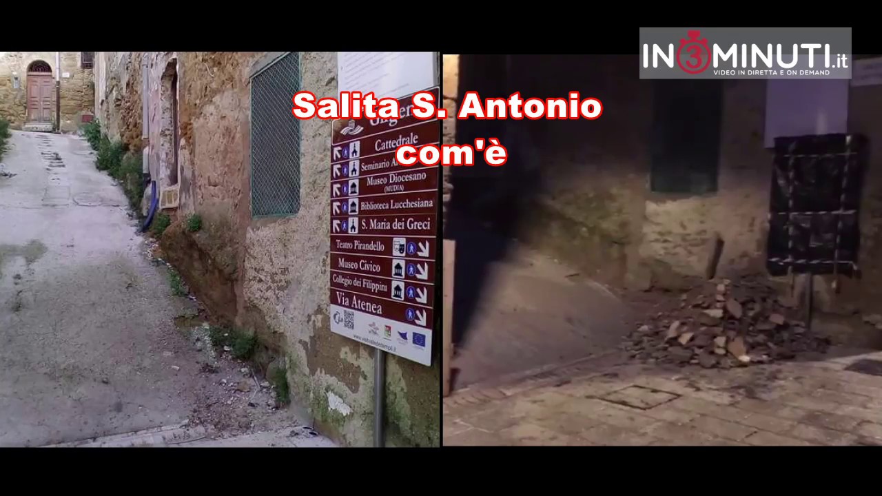 ex scalinata Salita S.Antonio. Sindaco, quando sarà ripristinata? Oggi, 18 gennaio, ritorniamo a chiedere: quando sarà ripristinata la scala? Di Camillo Bosio