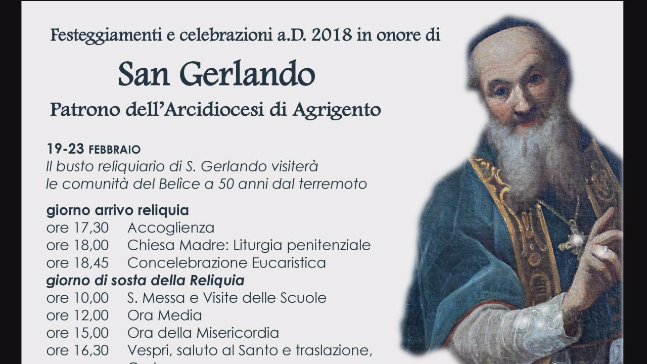 S.Gerlando e chiusura Uffici Curia il 26 febbraio. Comunicato stampa