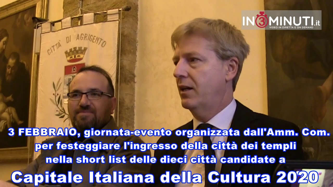 Agrigento 2020: Presentato il programma della festa di sabato 3 febbraio INTEGRALE