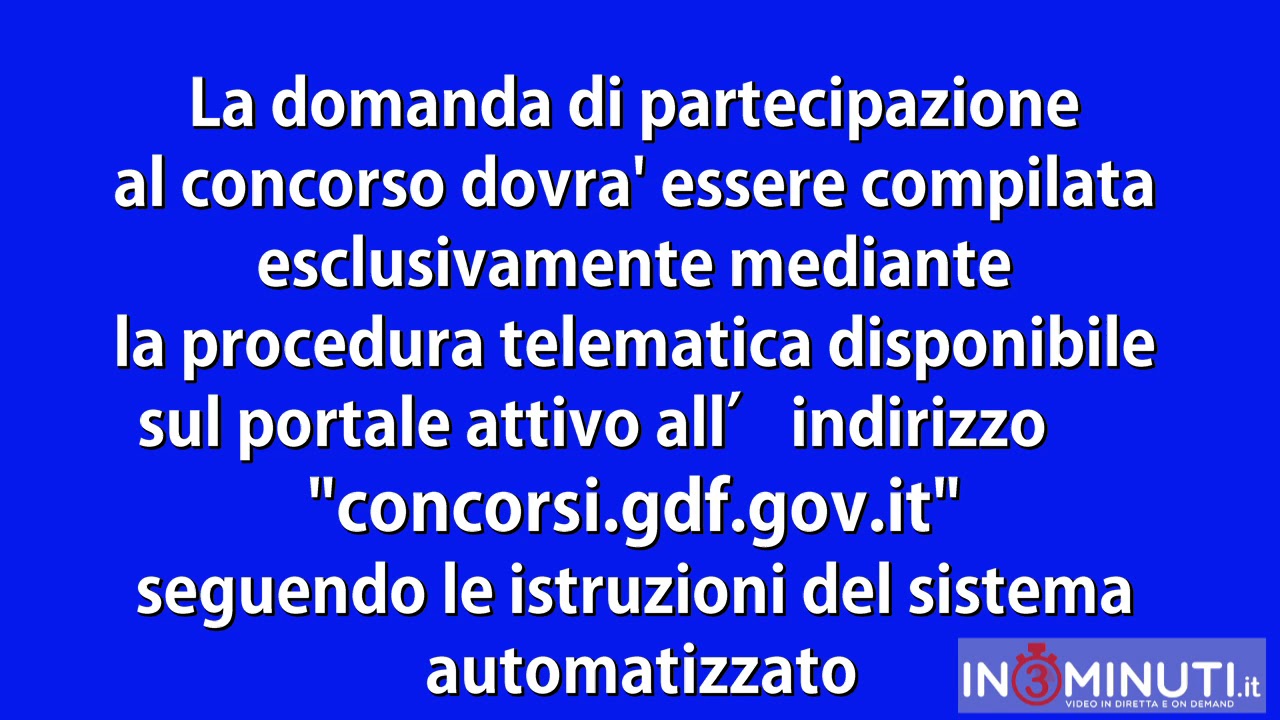 GDF CONCORSI: BANDO DI CONCORSO, PER TITOLI ED ESAMI, PER L’ARRUOLAMENTO GdF  DI 61 ALLIEVI UFFICIALI