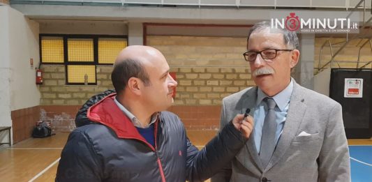 coach Ettore Castorina al microfono di Danilo Verruso