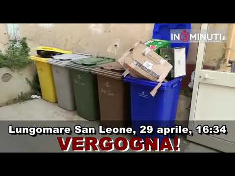 Differenziata: Lungomare San Leone, 29 aprile, 16:34. VERGOGNA. Sindaco ci vuole autorevolezza!