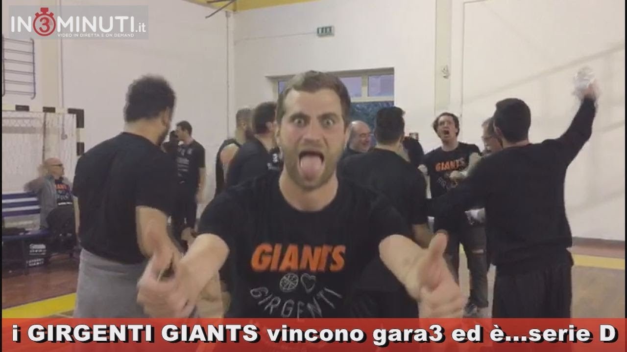 I Girgenti Giants promossi in serie D. I ragazzi del presidente Riccobene: Davide Di Pasquale, Giulio Zambito, Davide Morreale  e Angelo Licata al microfono di Danilo Verruso