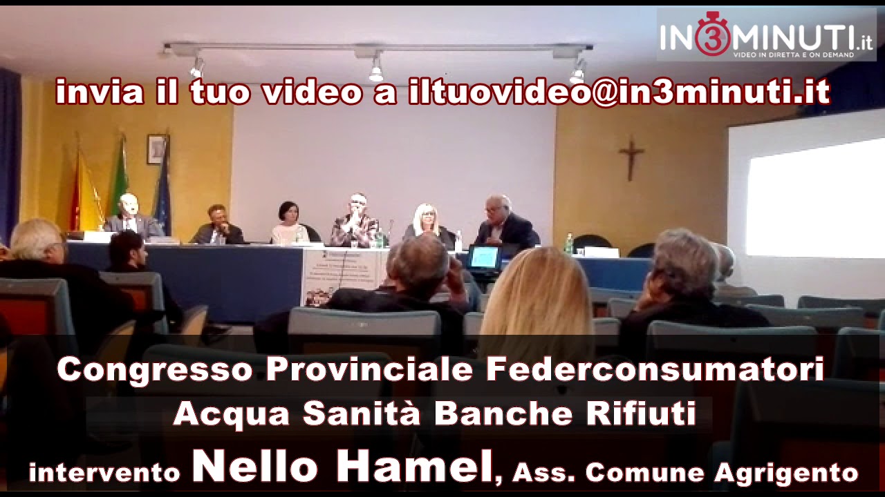 Congresso Provinciale Federconsumatori. Hamel “è inammissibile che il finanziamento della rete idrica di Agrigento…”