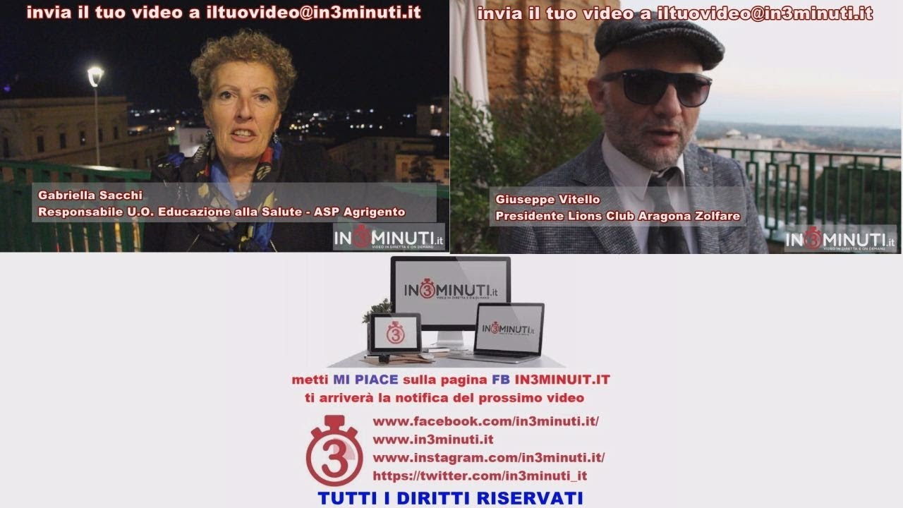 Service ad Agrigento Giornata Mondiale del Diabete. Ascoltate Gabriella Sacchi e Giuseppe Vitello