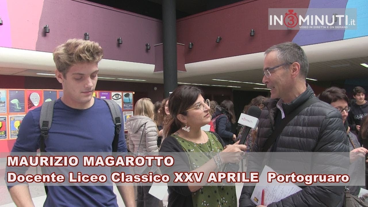 55° Convegno Internazionale di Studi Pirandelliani. Un docente ed un alunno del Liceo Classico XXV APRILE di Portogruaro