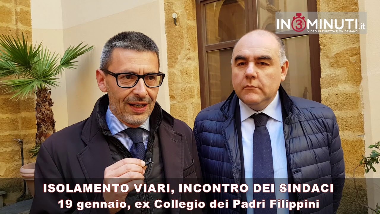 Isolamenti viari Ag-Pa, Ag-Cl, ascoltiamo Di Ventura e Provvidenza