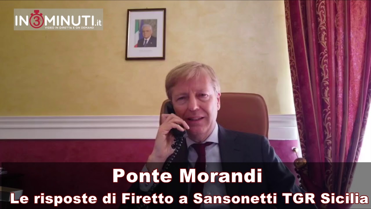 Ponte Morandi, le risposte di Firetto a Sansonetti, TGR Sicilia