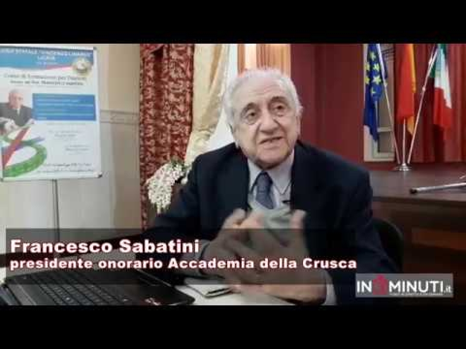 Francesco Sabatini, presidente onorario dell’Accademia della Crusca a Licata