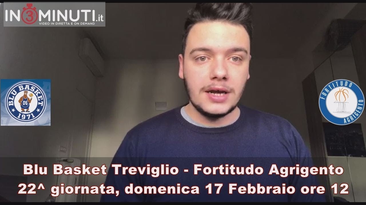 Blu Basket Treviglio vs Fortitudo Agrigento, domenica 17 Febbraio, ore 12 in diretta su Sportitalia