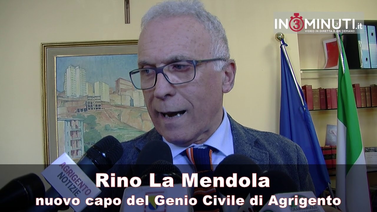 Rino La Mendola, nuovo capo del Genio Civile di Agrigento