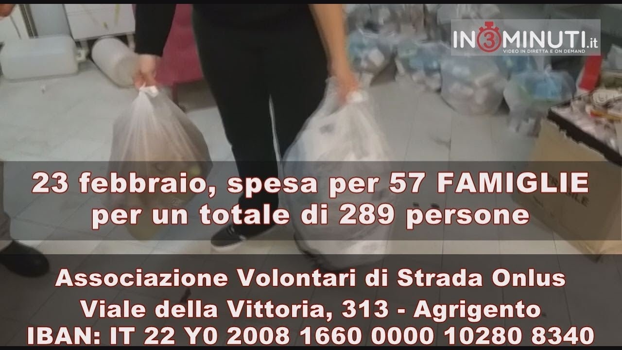 Volontari di Strada Agrigento, attività del 23 febbraio #volontaridistrada