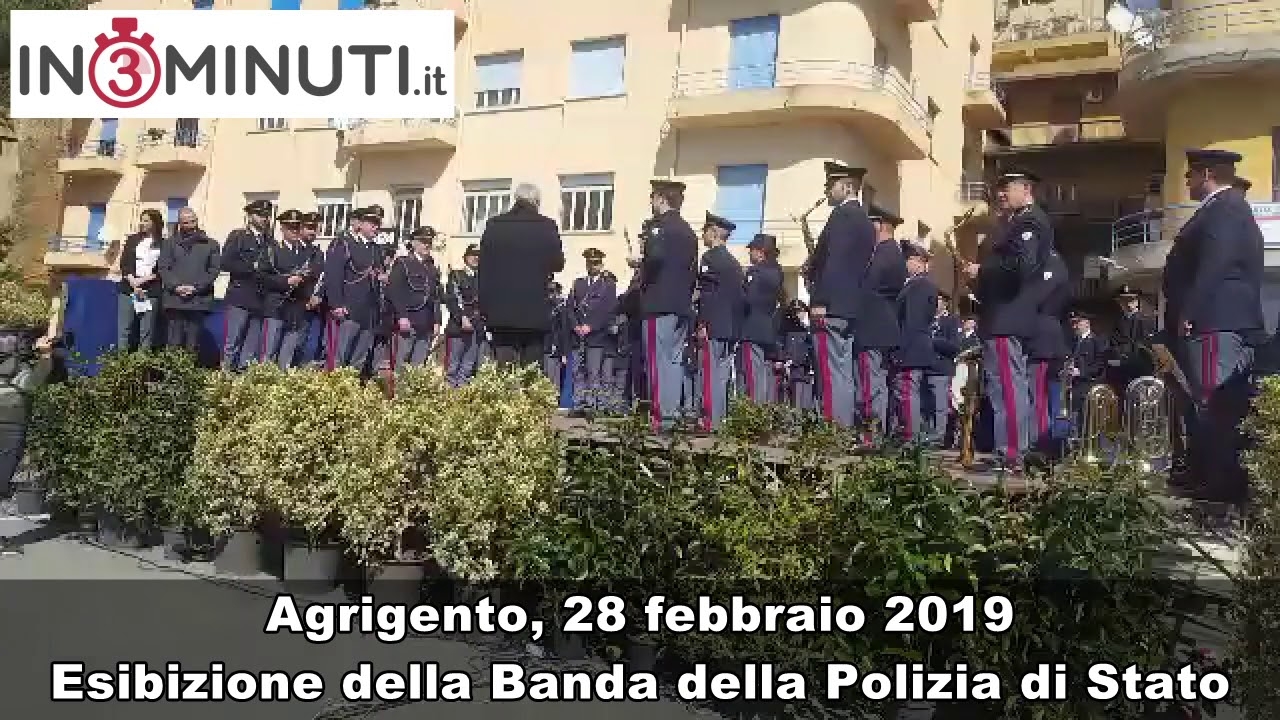 Esibizione della Banda della Polizia di Stato, Agrigento, 28 febbraio 2019