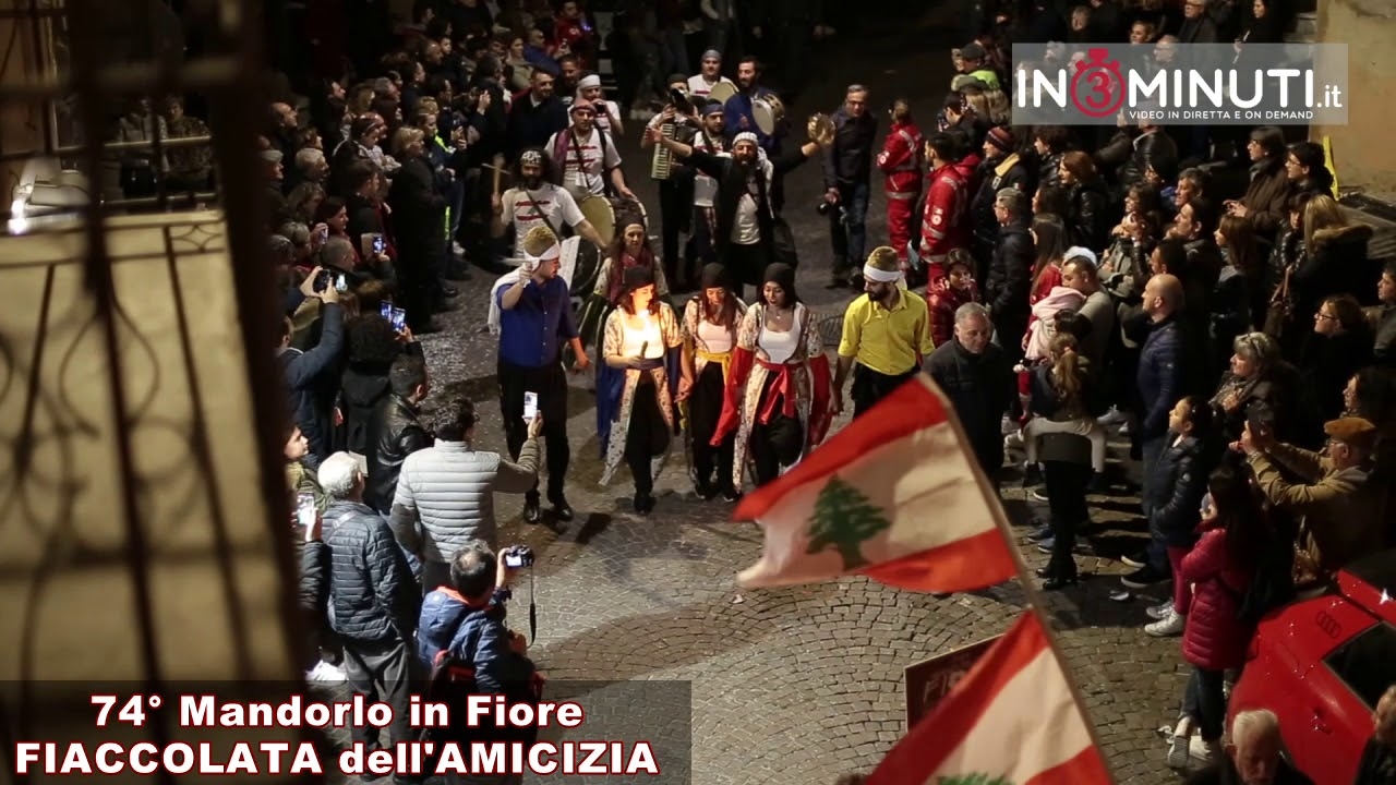 74° Mandorlo in Fiore, FIACCOLATA dell’AMICIZIA, dall’alto