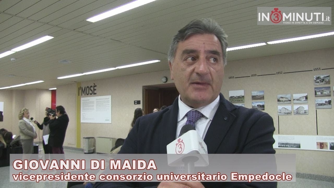 Presentazione Centro Studi storici e socio economici area del Mediterraneo, Giovanni Di Maida, consorzio universitario Empedocle