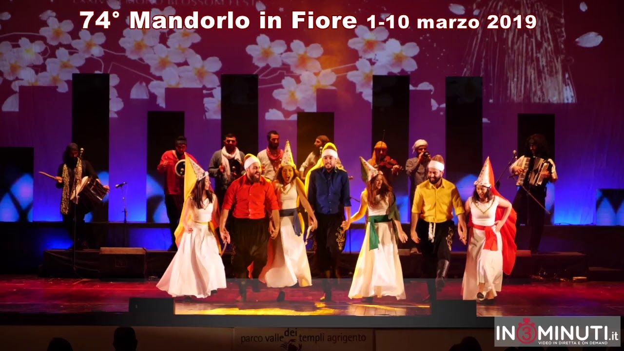 74 Festival Mandorlo in Fiore, Sardegna Lettonia Libano Macedonia, Palacongressi Empedocle