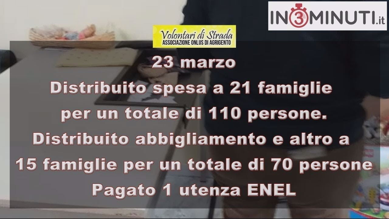 Volontari di Strada, attività del 23 marzo