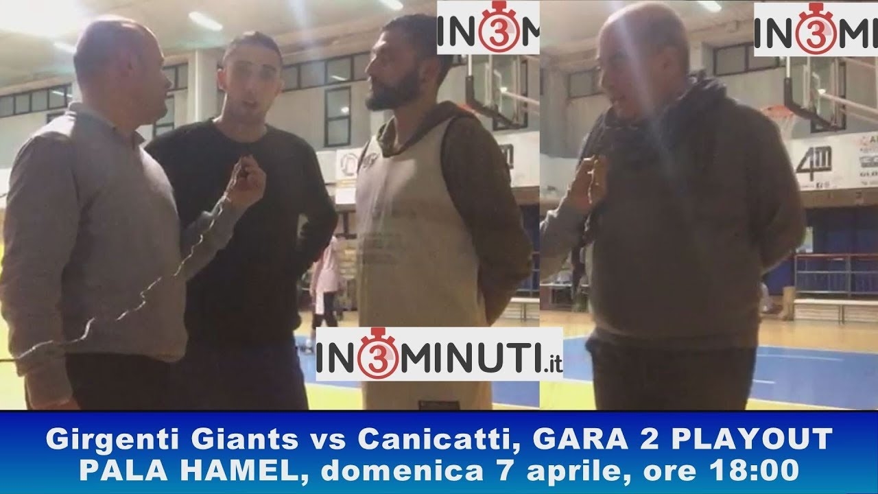 Girgenti Giants vs Canicatti, GARA 2 PLAYOUT, basket maschile serie D