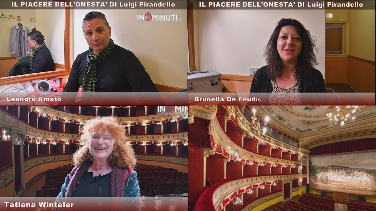 Il piacere dell’onestà, di Luigi Pirandello, Amato, Winteler, De Feudis