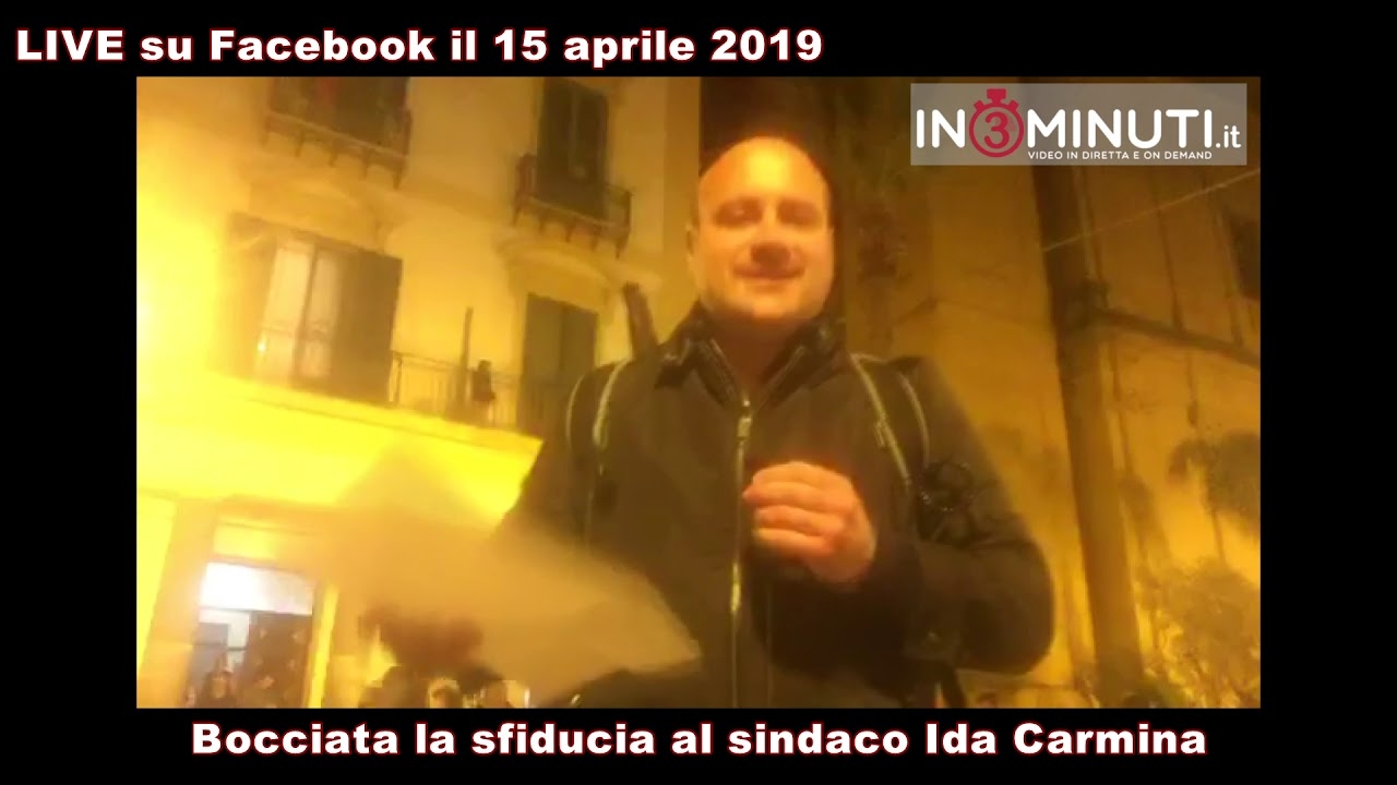 Bocciata la sfiducia al sindaco di Porto Empedocle Ida Carmina, Danilo Verruso in diretta