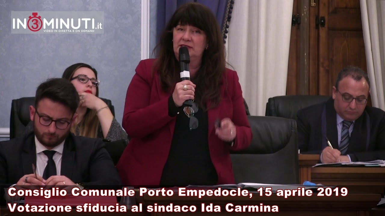 Bocciata la sfiducia al sindaco di Porto Empedocle Ida Carmina