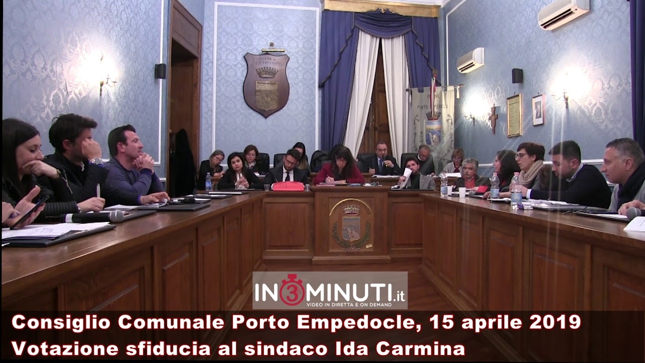 Bocciata la sfiducia al sindaco di Porto Empedocle Ida Carmina, MOZIONE NON APPROVATA