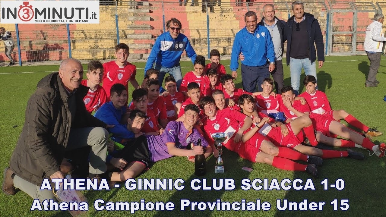 ATHENA Agrigento vs GINNIC CLUB Sciacca 1-0, Athena Campione Provinciale Under 15