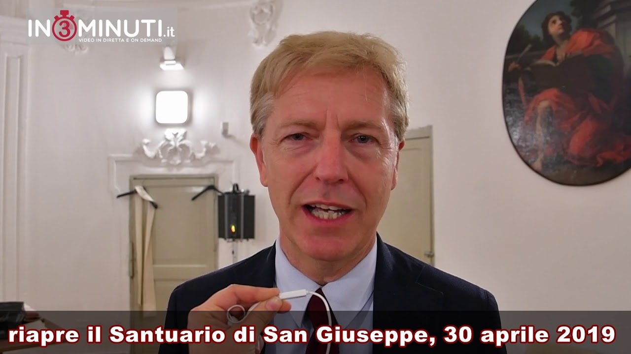Dopo 19 anni riapre il Santuario di San Giuseppe, 30 aprile 2019, Lillo Firetto