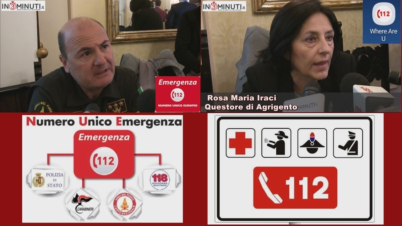 112  numero unico europeo, centrale unica di risposta