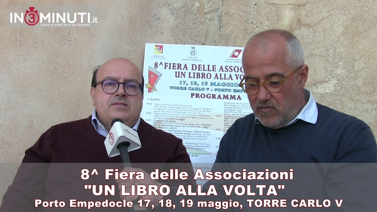 8^ Fiera delle Associazioni, UN LIBRO ALLA VOLTA, TORRE CARLO V, il programma di oggi 18 maggio