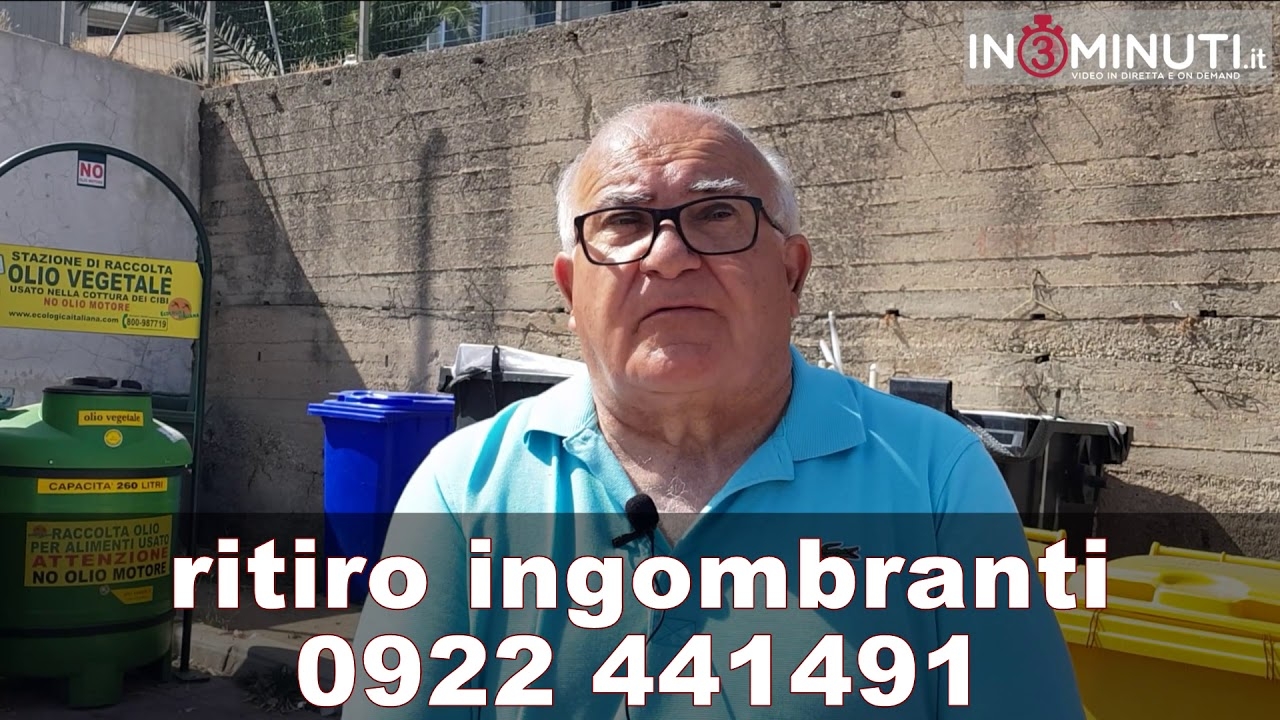 Il ritiro degli ingombranti a domicilio è un servizio gratuito, telefona allo 0922 441491