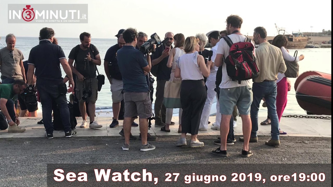 Sea Watch, 27 giugno 2019, ore19:00, da Lampedusa M Rita Savitteri