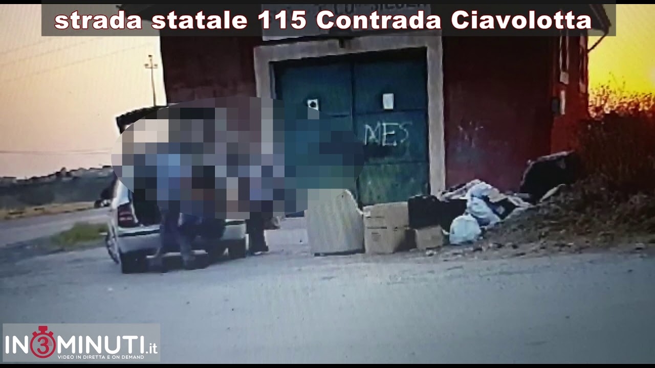 DIFFERENZIATA strada statale 115 Contrada Ciavolotta, VIDEO ricevuto