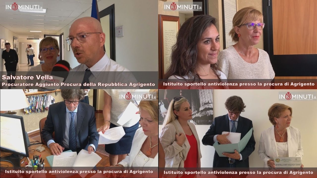 Istituito sportello antiviolenza presso la procura di Agrigento, 25 luglio 2019, VIDEO 📹