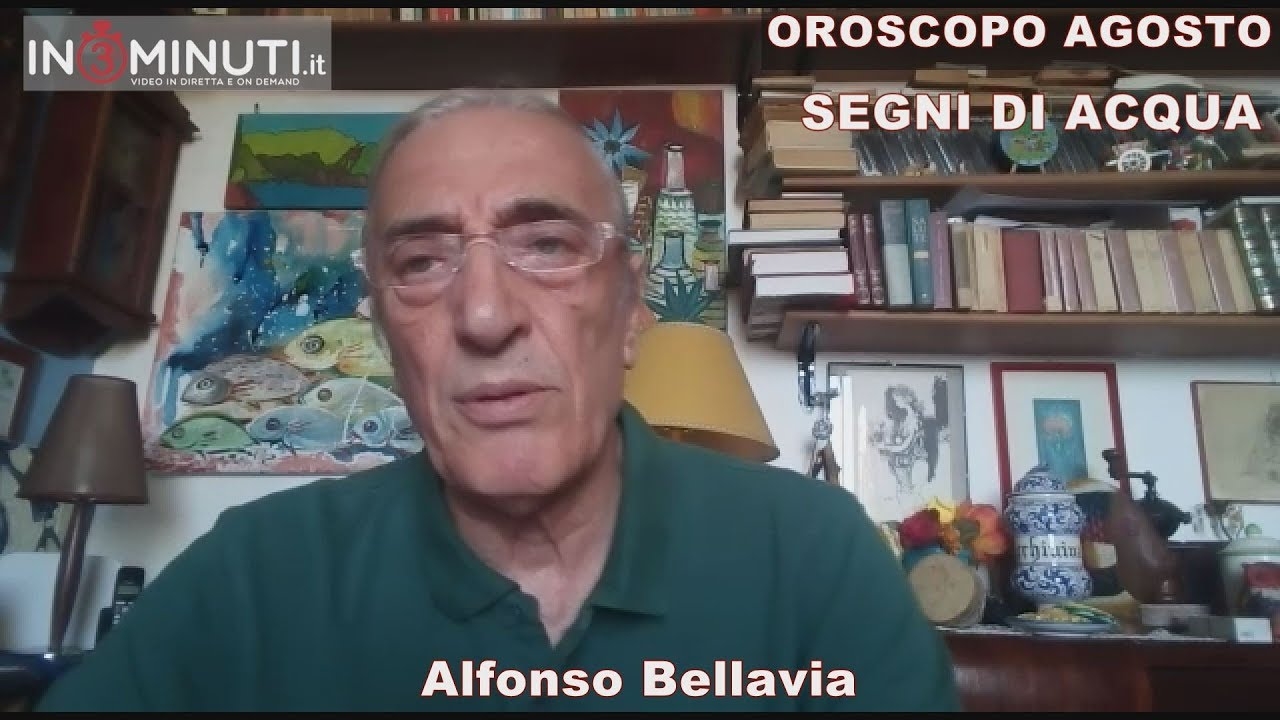 OROSCOPO AGOSTO, ACQUA, Cancro Scorpione Pesci, di Alfonso Bellavia 📹