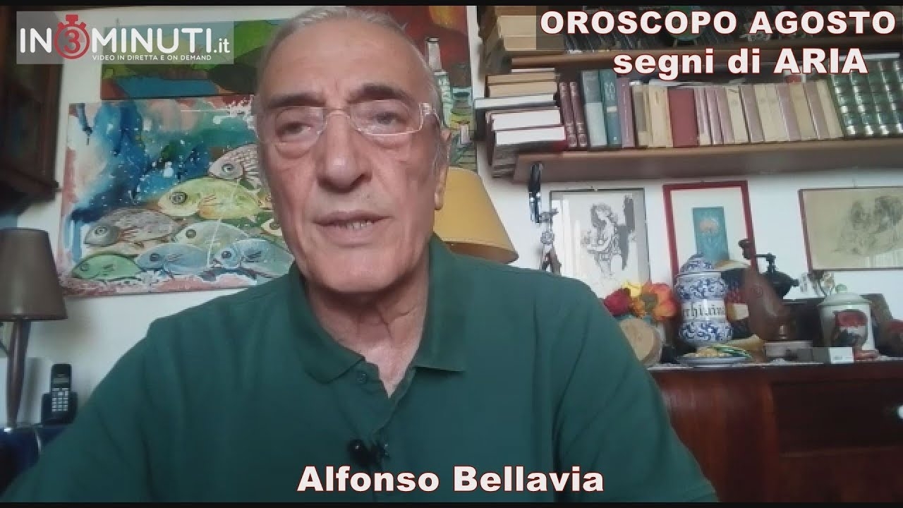 OROSCOPO AGOSTO, ARIA, Gemelli Bilancia Acquario, di Alfonso Bellavia 📹