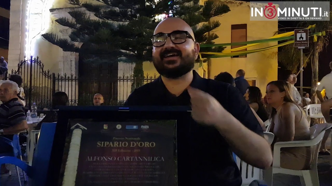 Premio Nazionale “SIPARIO D’ORO 2019” ad Alfonso Cartannilica SATIRA AGRIGENTINA 📹VIDEO