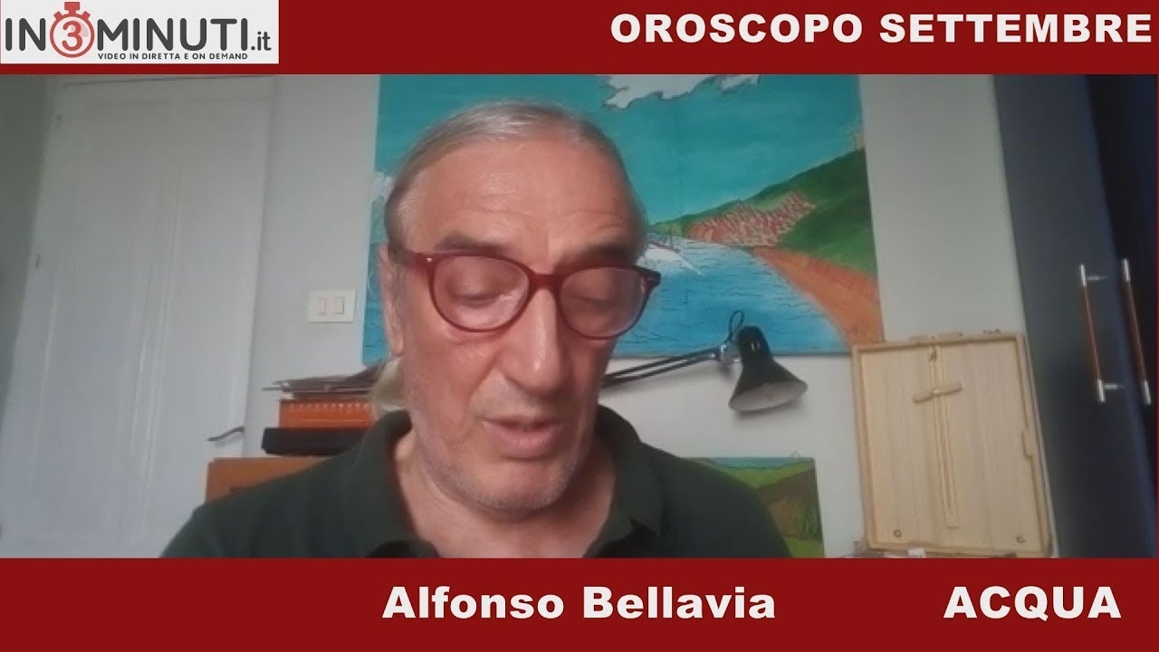 OROSCOPO settembre, ACQUA, Cancro Scorpione Pesci, di Alfonso Bellavia 📹VIDEO