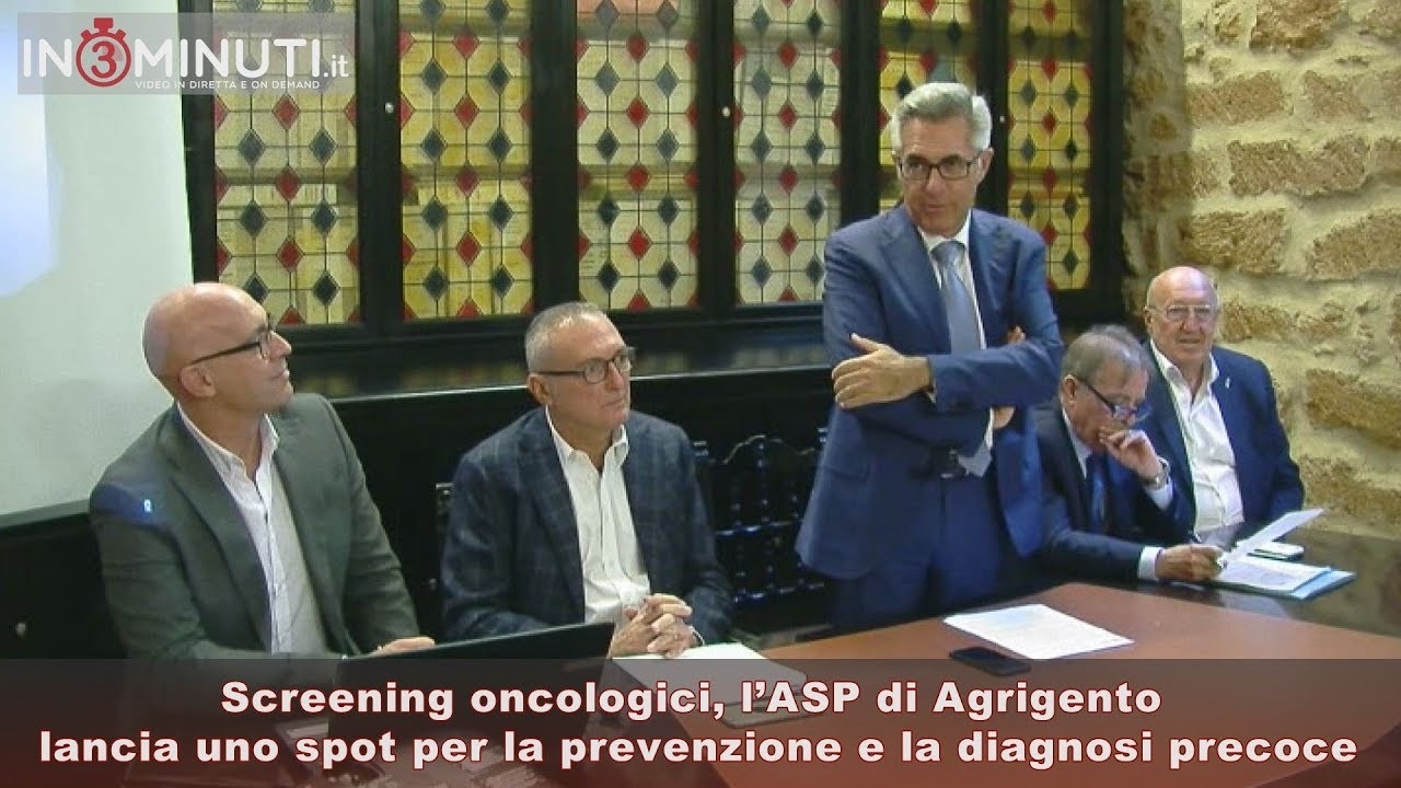 Screening oncologici, l’ASP di Agrigento  lancia uno spot per la prevenzione e la diagnosi precoce 📹