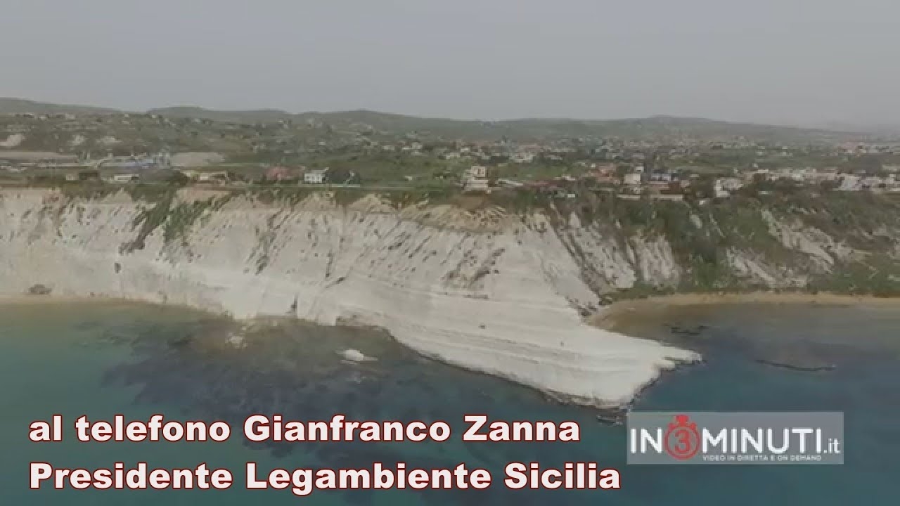 “La Scala dei Turchi è di tutti, sembrerebbe la vicenda di Totò Peppino e la fontana di Trevi” Gianfranco Zanna, Presidente Legambiente Sicilia, bellissime immagini #drone
