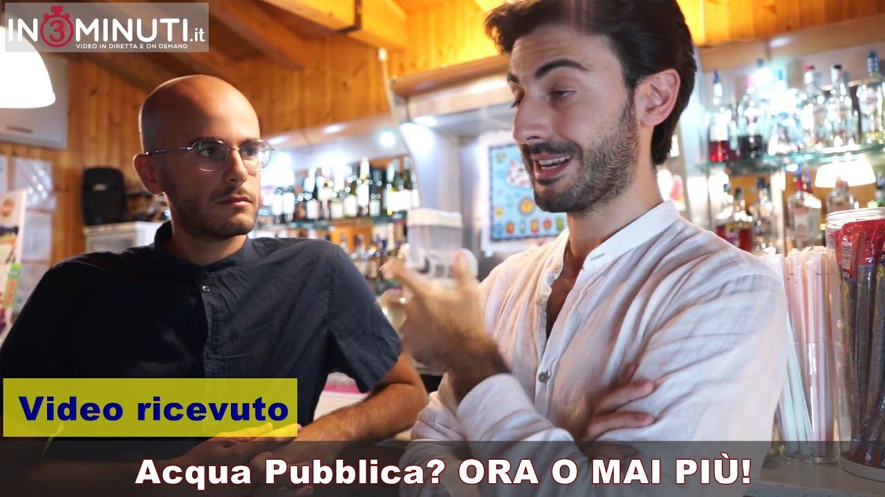 Acqua Pubblica ORA O MAI PIÙ! Davide Amato e Alvise Gangarossa, 📹VIDEO ricevuto