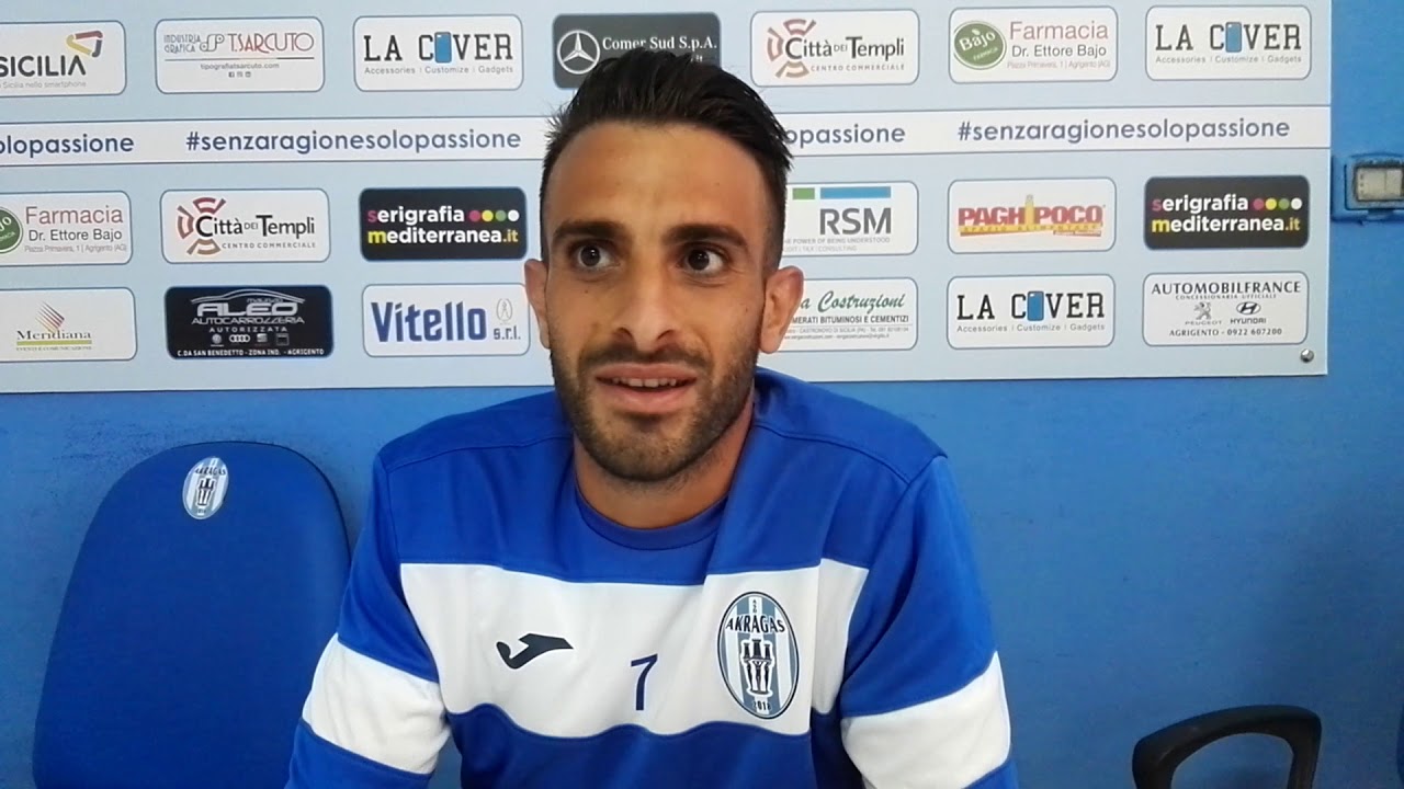 ⚽Akragas – Castellammare, ascoltiamo l’attaccante Giovanni Biondo, 📹VIDEO 3^ giornata andata, campionato Eccellenza, girone A