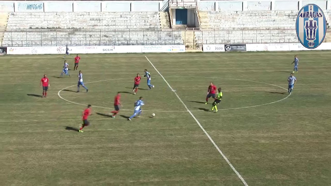 ⚽Akragas vs Castellammare 1-1, sintesi  📹 3^ giornata andata, campionato Eccellenza, girone A