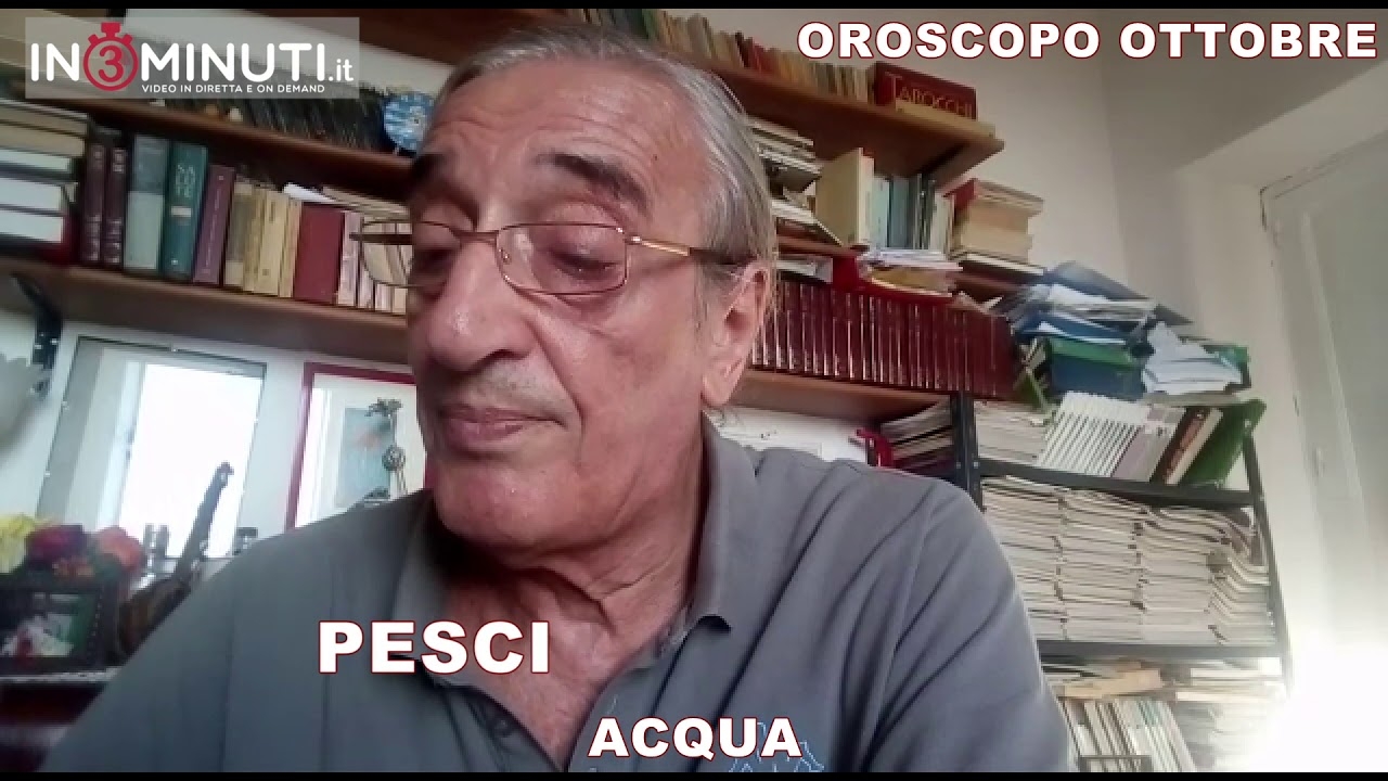 OROSCOPO OTTOBRE  ACQUA, Cancro Scorpione Pesci, di Alfonso Bellavia 📹VIDEO