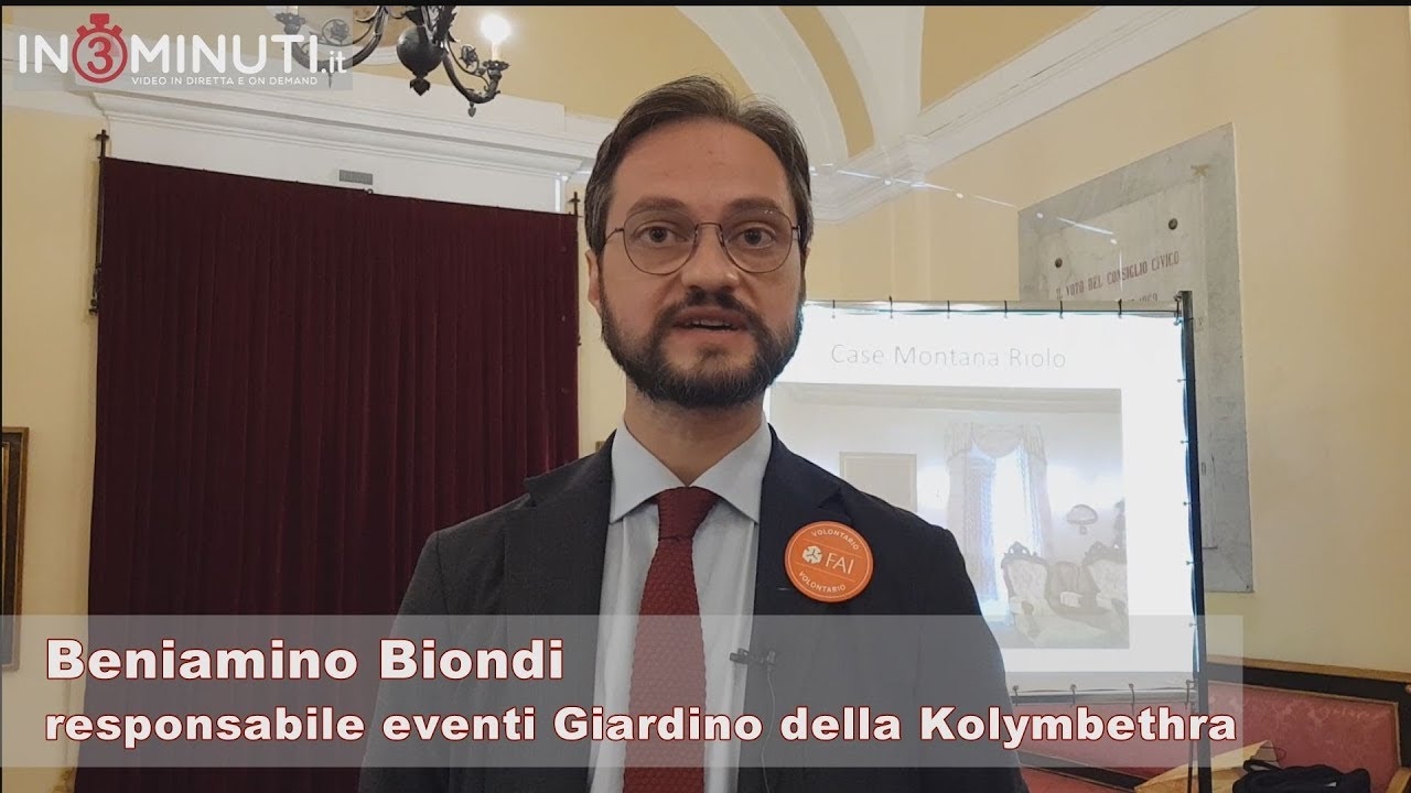Giornate Fai di Autunno, “Vivere a Girgenti 4 case, 4 storie”, 13 ottobre,  Beniamino Biondi, responsabile eventi Giardino della Kolymbethra 📹VIDEO