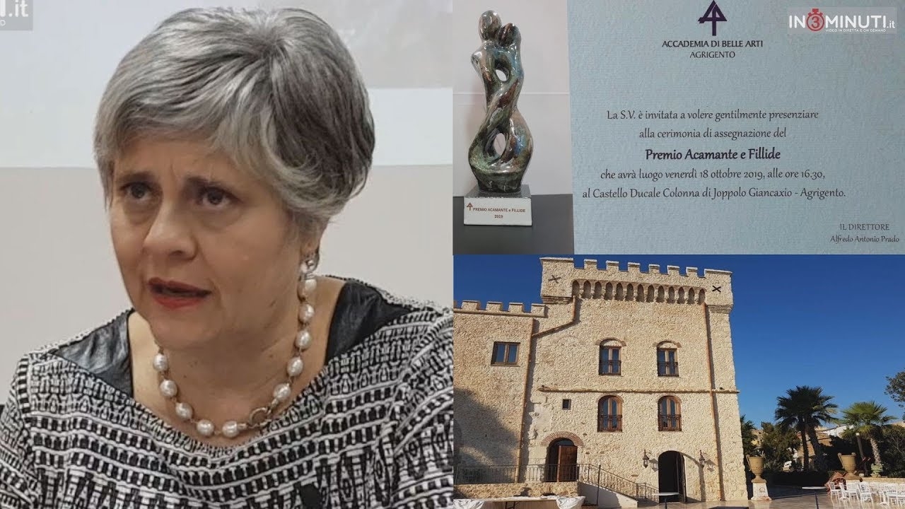 PREMIO ACAMANTE E FILLIDE, Castello Ducale Colonna,18 ottobre 16:30, Rosa Maria Corbo, Coordinatrice scientifica del progetto, 📹VIDEO