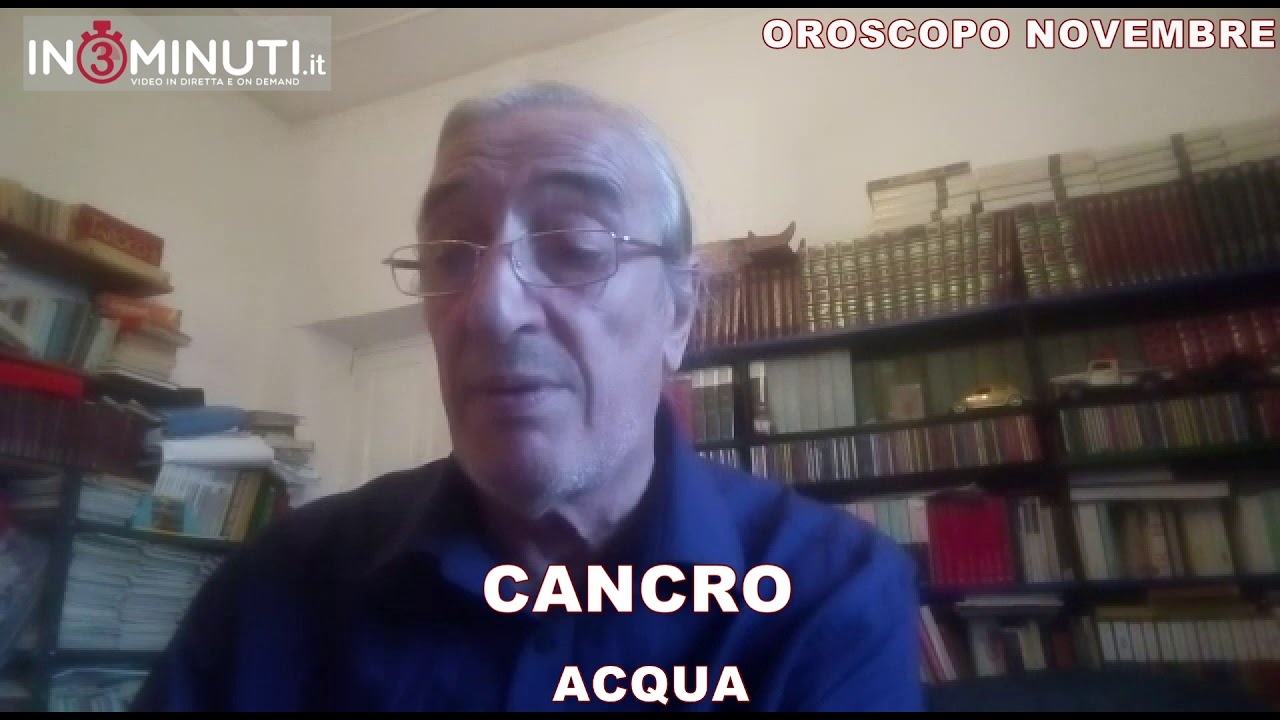 OROSCOPO NOVEMBRE ACQUA, Cancro Scorpione Pesci, di Alfonso Bellavia 📹VIDEO